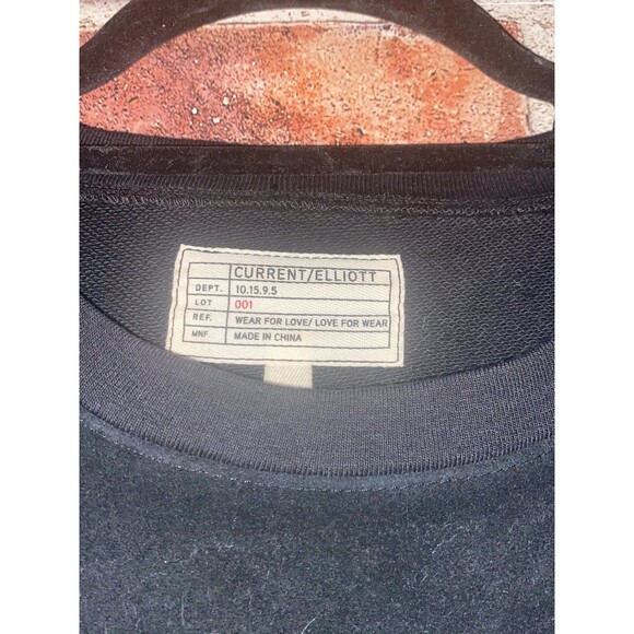 CURRENT/ELLIOTT The Suede Fray Popover Wide-Sleeve Cotton Top Size 1 retail $398 - Picture 5 of 11